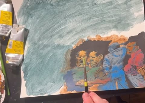 Rendering practice using under painting, slide 4 of 4